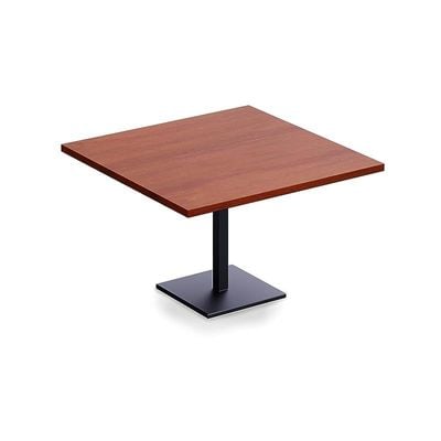 Mahmayi Ristoran Bar Table Square Base - 4 Seater Cocktail Bistro Table for Pub, Living Room, Dining Room - Ideal for Home & Commercial Kitchen Organization, Workspace Enhancement - Apple Cherry