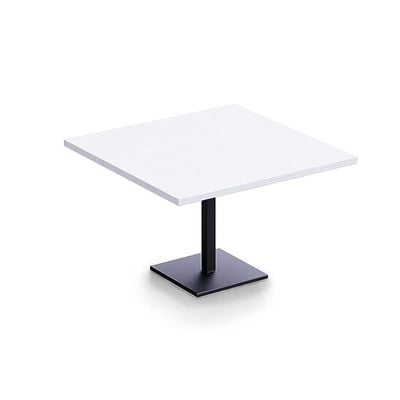 Mahmayi Ristoran Bar Table Square Base - 4 Seater Cocktail Bistro Table for Pub, Living Room, Dining Room - Ideal for Home & Commercial Kitchen Organization, Workspace Enhancement - White