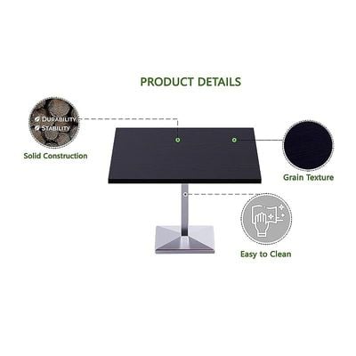 Ristoran 500PE-480 16 Seater Square Modular Pantry Table Black