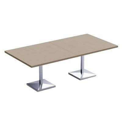 Mahmayi Ristoran 500PE-240 8 Seater Square Modular Pantry Table - Linen - Ideal for Dining, Kitchen, or Restaurant Use