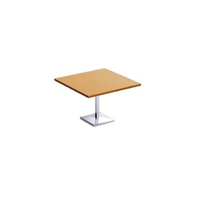 Mahmayi Ristoran 500PE-120 4 Seater Square Modular Pantry Table - Light Walnut - Ideal for Dining, Kitchen, or Restaurant Use