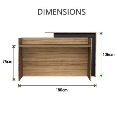 Zelda 26R001 Modern Reception Desk| Reception Counter | 180cm_Coco Bolo