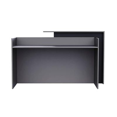 Zelda 26R001 Modern Reception Desk| Reception Counter | 180cm_Dust Grey