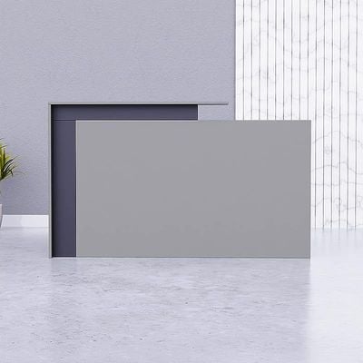 Zelda 26R001 Modern Reception Desk| Reception Counter | 180cm_Dust Grey