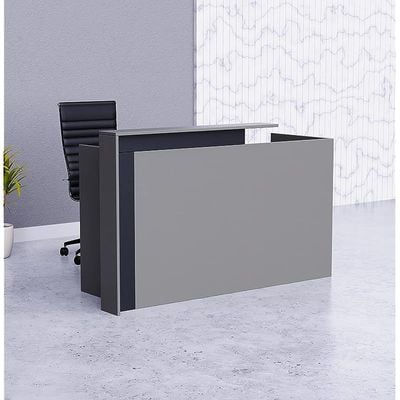 Zelda 26R001 Modern Reception Desk| Reception Counter | 180cm_Dust Grey