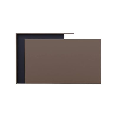 Zelda 26R001 Modern Reception Desk| Reception Counter | 180cm_Truffle Brown