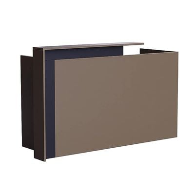 Zelda 26R001 Modern Reception Desk| Reception Counter | 180cm_Truffle Brown