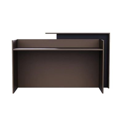 Zelda 26R001 Modern Reception Desk| Reception Counter | 180cm_Truffle Brown