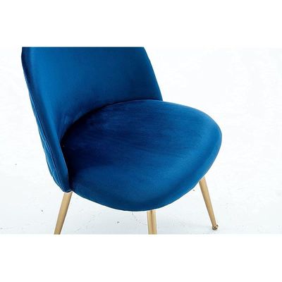 HYDC020 Dining Chairs, Modern Kitchen Chairs Velvet Upholstered Accent Leisure Chairs for Living Room &amp; Dining Set, Blue