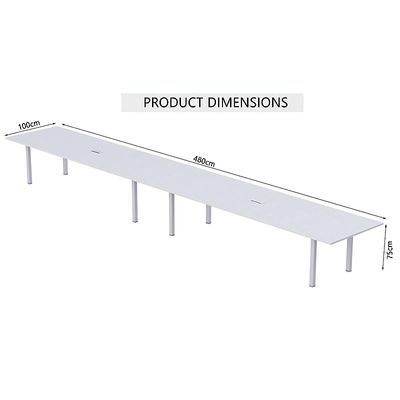 Figura 72-48 12 Seater White Conference-Meeting Table
