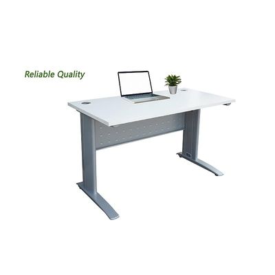 Stazion 1410 Office Desk, Modern Design Executive Desks for Computer Workstation, White with Drawers