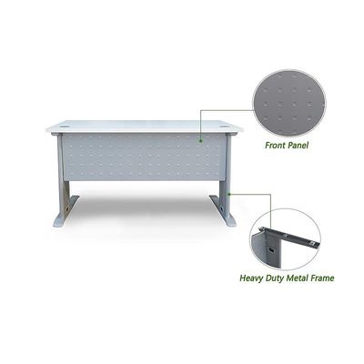Stazion 1210 Modern Office Desk White with Drawers