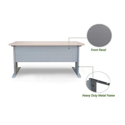 Stazion 1410 Modern Office Desk Oak with Drawers