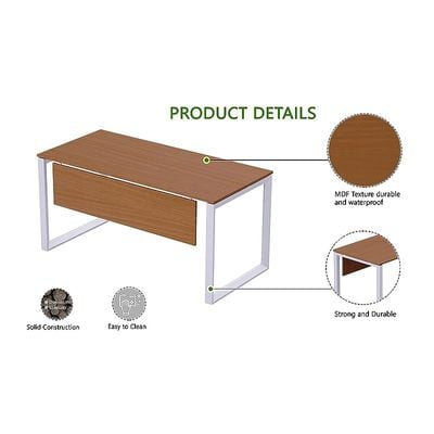 Mahmayi Vorm 136-12 U-Shaped Conference Meeting Table for Office, School, or Classroom, Large 12 Person Capacity with Elegant Design and Durability, Ideal for Meetings, Events, Seminars, and Collaborative Workspaces (12 Seater, Light Walnut)