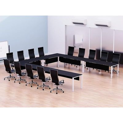 Figura 72-16 12 Seater Black U-Shaped Conference-Meeting Table