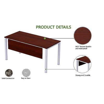 Mahmayi Figura 72-12 U-Shaped Conference Meeting Table for Office, School, or Classroom, Large 12 Person Capacity with Elegant Design and Durability, Ideal for Meetings, Events, Seminars, and Collaborative Workspaces (12 Seater, Apple Cherry) 