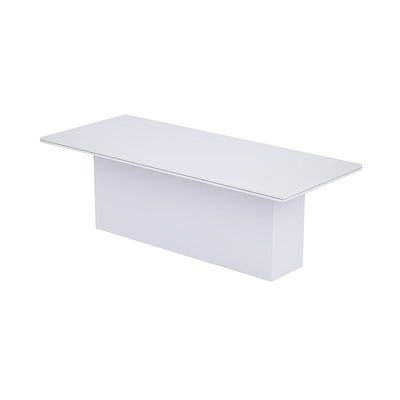Ultra Finished Conference Table for Office, Office Meeting Table, Conference Room Table - White, 240CM