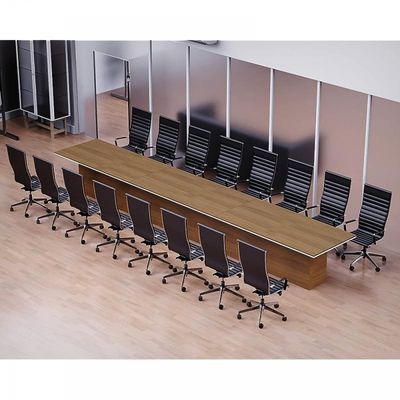 Ultra-Desgined Conference Table for Office, Office Meeting Table, Conference Room Table - Natural Dijon Walnut, 600CM