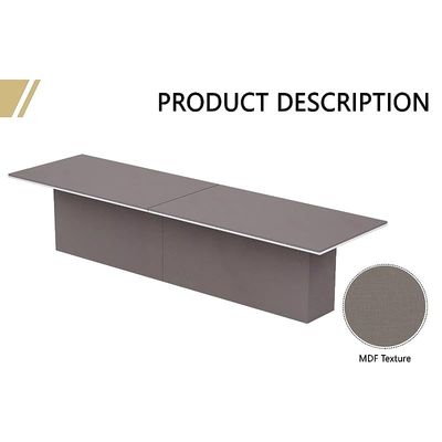 Modern Conference Table, Conference Meeting Table, Conference Room Table - Anthracite Linen, 480CM