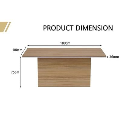 Newly Crafted Conference Table for Office, Office Meeting Table, Conference Room Table - Coco Bolo, 180CM