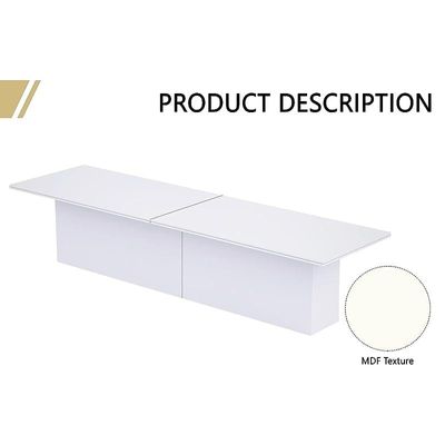 Ultra-Modern Conference Table for Office, Office Meeting Table, Conference Meetin Room Table - White, 480CM