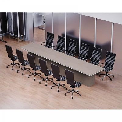 Modern Conference Table, Office Meeting Table, Conference Meeting Room Table - Light Concrete, 480CM