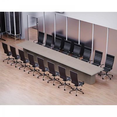 New Age Conference Table for Office, Office Meeting Table, Conference Room Table - Light Concrete, 600CM