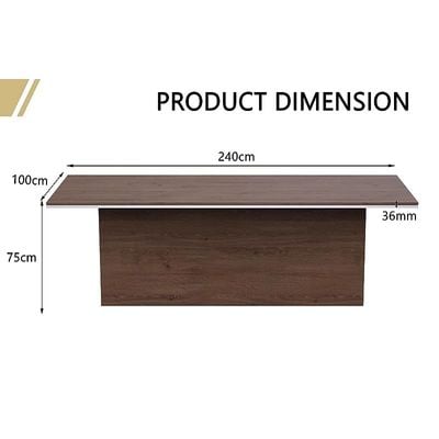 New Looking Conference Table for Office, Meeting Room Table, Conference Room Table - Truffle Davos Oak, 240CM