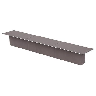 Simplistic Conference Table for Office, Office Meeting Table, Conference Room Table - Anthracite Linen, 600CM