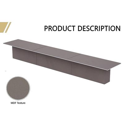 Simplistic Conference Table for Office, Office Meeting Table, Conference Room Table - Anthracite Linen, 600CM