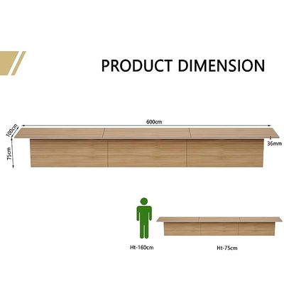 Modernistic Conference Table for Office, Office Meeting Table, Conference Room Table - Coco Bolo, 600CM