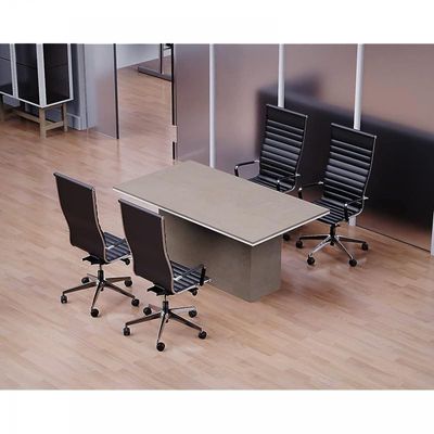 Modern Conference Table for Office, Conference Room Meeting Table - Light Concrete, 180CM