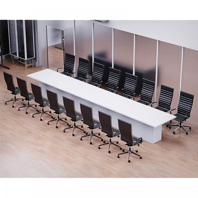 Modern Conference Table for Office, Office Meeting Table, Conference Room Table - White, 600CM