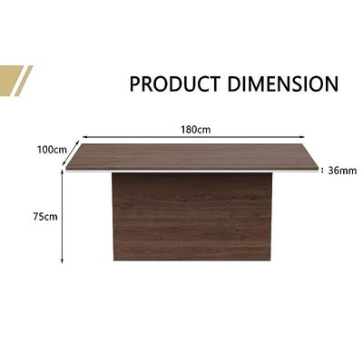 Modern Conference Table, Office Conference Meeting Table, Conference Table - Truffle Davos Oak, 180CM