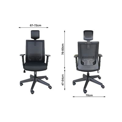 879 Ultra Modern High Back Office Home Chair, Conference meeting Chair - Black