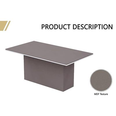 Modern Conference Table for Office, Meeting Room Table, Conference Room Table - Anthracite Linen, 180CM