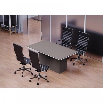 Modern Conference Table for Office, Meeting Room Table, Conference Room Table - Anthracite Linen, 180CM
