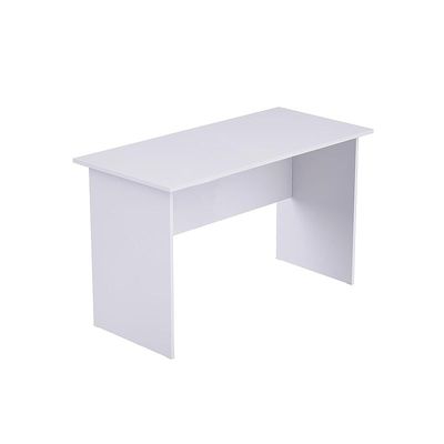 Study Writing Desk, MP1 140x80 Writing Table Without Drawers, Modern Home Office Desks for Student Study Laptop PC - White