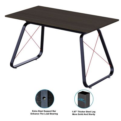 Home Office Computer Desk (146cm All Black Gaming Table)