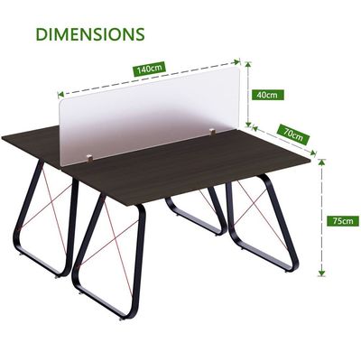 Home Office Computer Desk (146cm All Black Gaming Table)