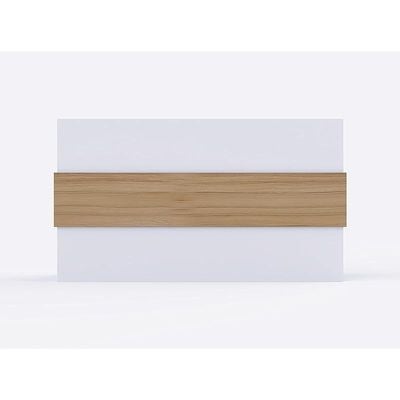 REC-1 Reception Desk For Front Office Desk, Premium Quality Office Reception Desk (White-Coco Bolo)