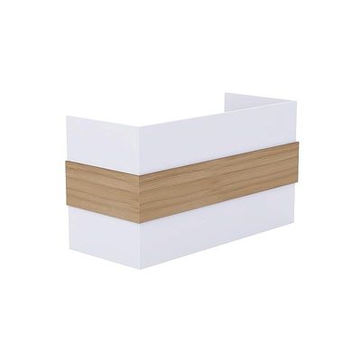 REC-1 Reception Desk For Front Office Desk, Premium Quality Office Reception Desk (White-Coco Bolo)