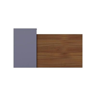 REC-2 Designer Reception Desk For Office Space, Front Office Desk (Natural Dijon Walnut-Dust Grey)