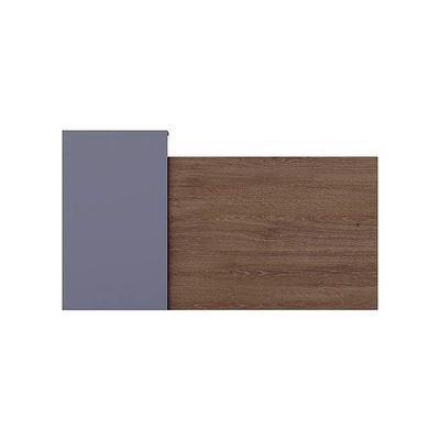 REC-2 Designer Reception Desk For Office Space, Front Office Desk (Truffle Davos Oak-Dust Grey)