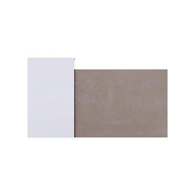 REC-2 Designer Reception Desk For Office Space, Front Office Desk (Light Concrete-White)