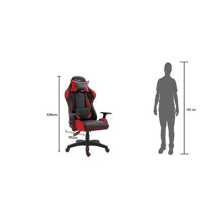 Gamer Chair, Modern Ergonomic PU Desk Chairs, Computer Comfortable UT-B88 Gaming Chair for Adults, PC, Laptop, Red