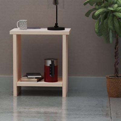 حامل ليلي خشبي بإصدار محدود من Mahmayi - أثاث مصنوع حديثًا للمكاتب وغرف النوم وغرف المعيشة بأرجل قوية للأناقة والعملية - MP1 (بلوط)