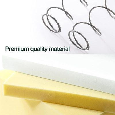 100x200 Single Bed Size Bonnell Spring Mattress Jacquard Fabric Spine Balance for Pressure Relief Mattress - White