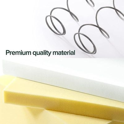 120x200 Double Bed Size Bonnell Spring Mattress Jacquard Fabric Spine Balance for Pressure Relief Mattress - White