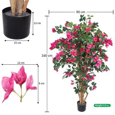 Yatai Artificial Bougainvillea Plant 1.6 Meters High